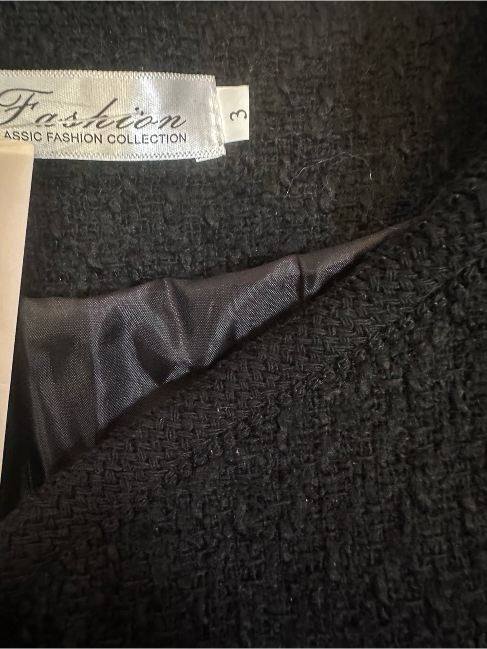 Black Textured Gold-Button Jacket NWT - Picture 12 of 12